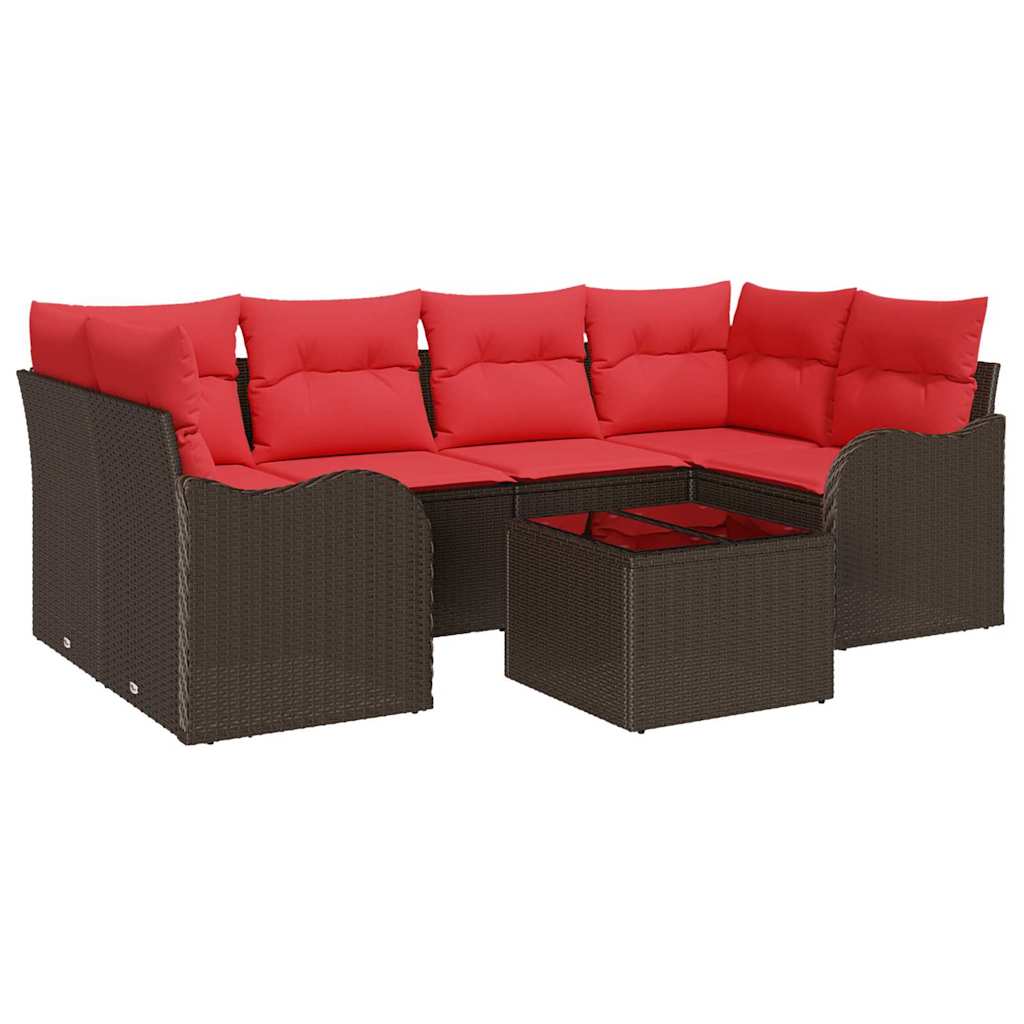 vidaXL Tuin Sofa Set Bruin 55 x 55 x 37 cm poly rattan
