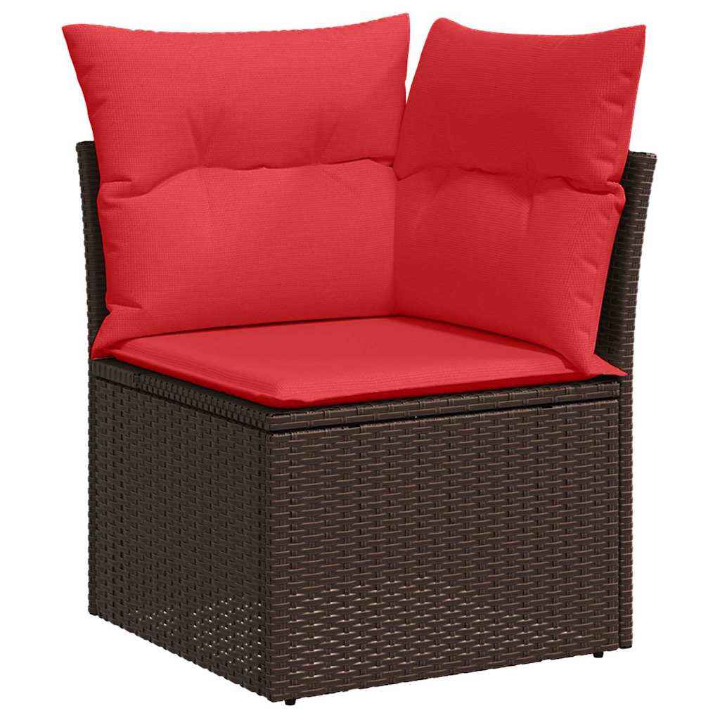 vidaXL Tuin Sofa Set Bruin 55 x 55 x 37 cm poly rattan
