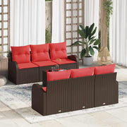 vidaXL Tuin Sofa Set Bruin 55 x 55 x 37 cm poly rattan