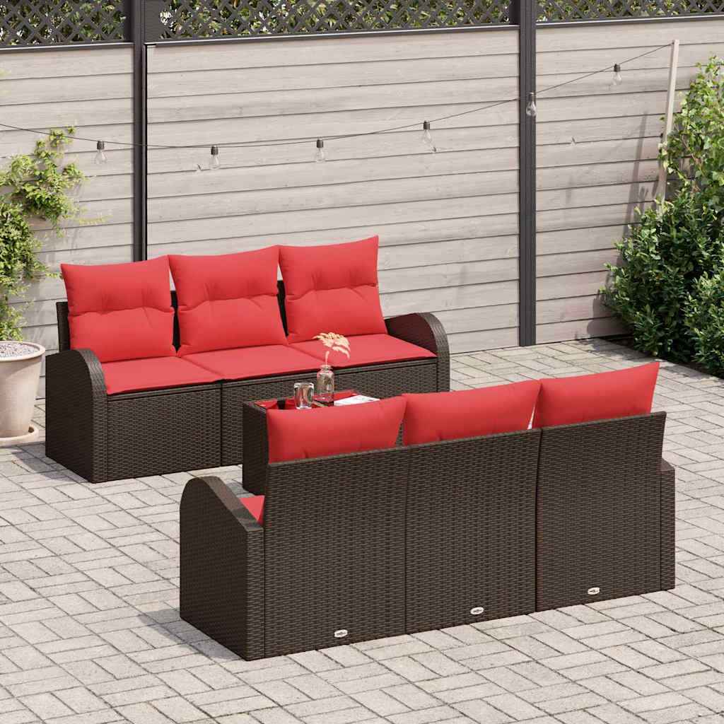 vidaXL Tuin Sofa Set Bruin 55 x 55 x 37 cm poly rattan