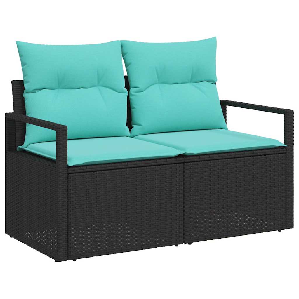 vidaXL Bankstel 5 pcs Bruin poly rattan