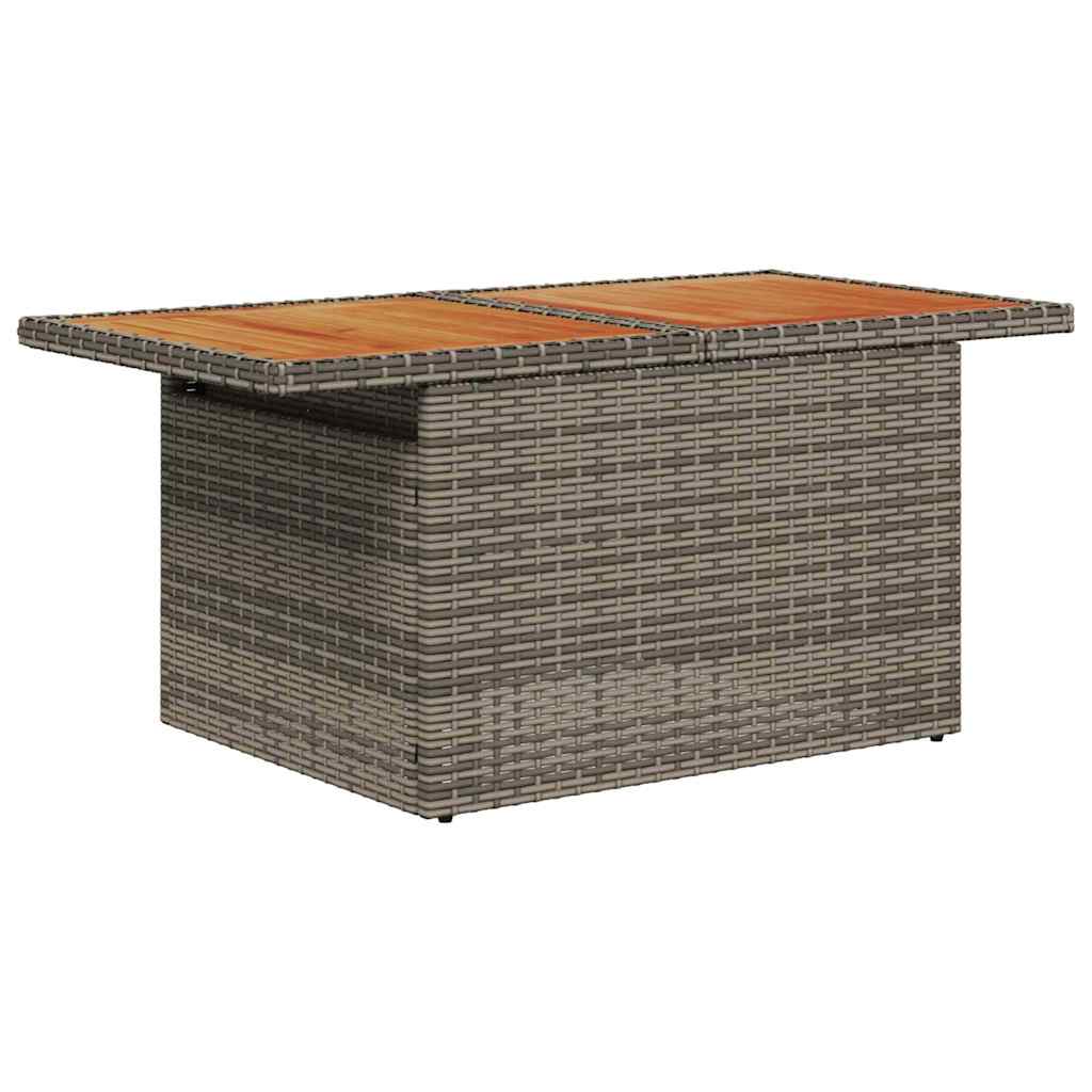 vidaXL Tuin Sofa Set met kussen 5 pcs Zwart en blauw
