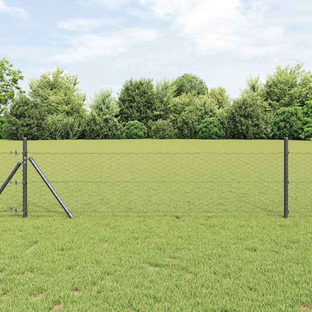 vidaXL Hexagon Hek Groen 0.4x10 m Staal