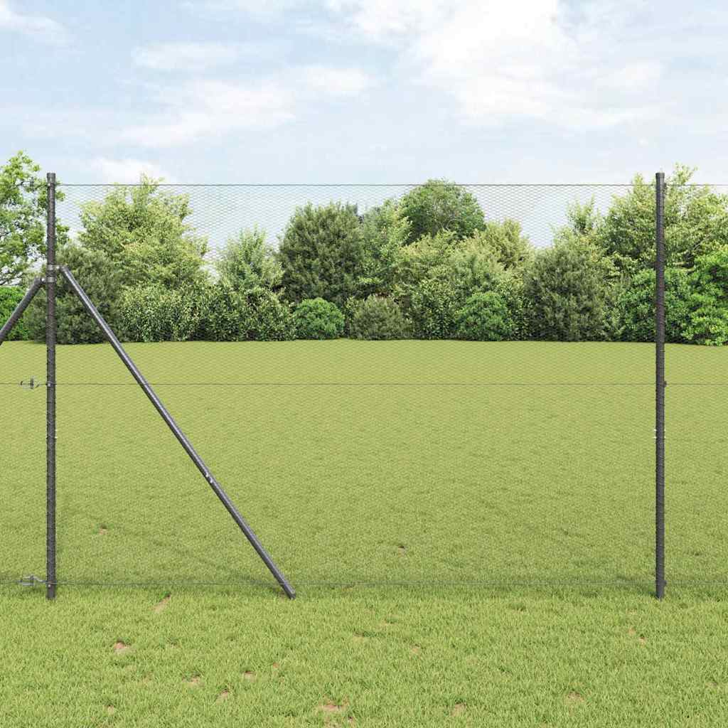 vidaXL Hexagon Hek Groen 0.4x10 m Staal