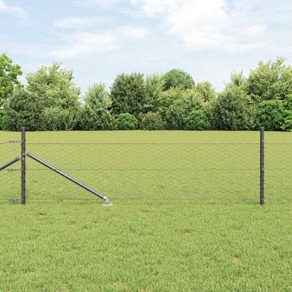 vidaXL Hexagon Hek Groen 0.4x10 m Staal
