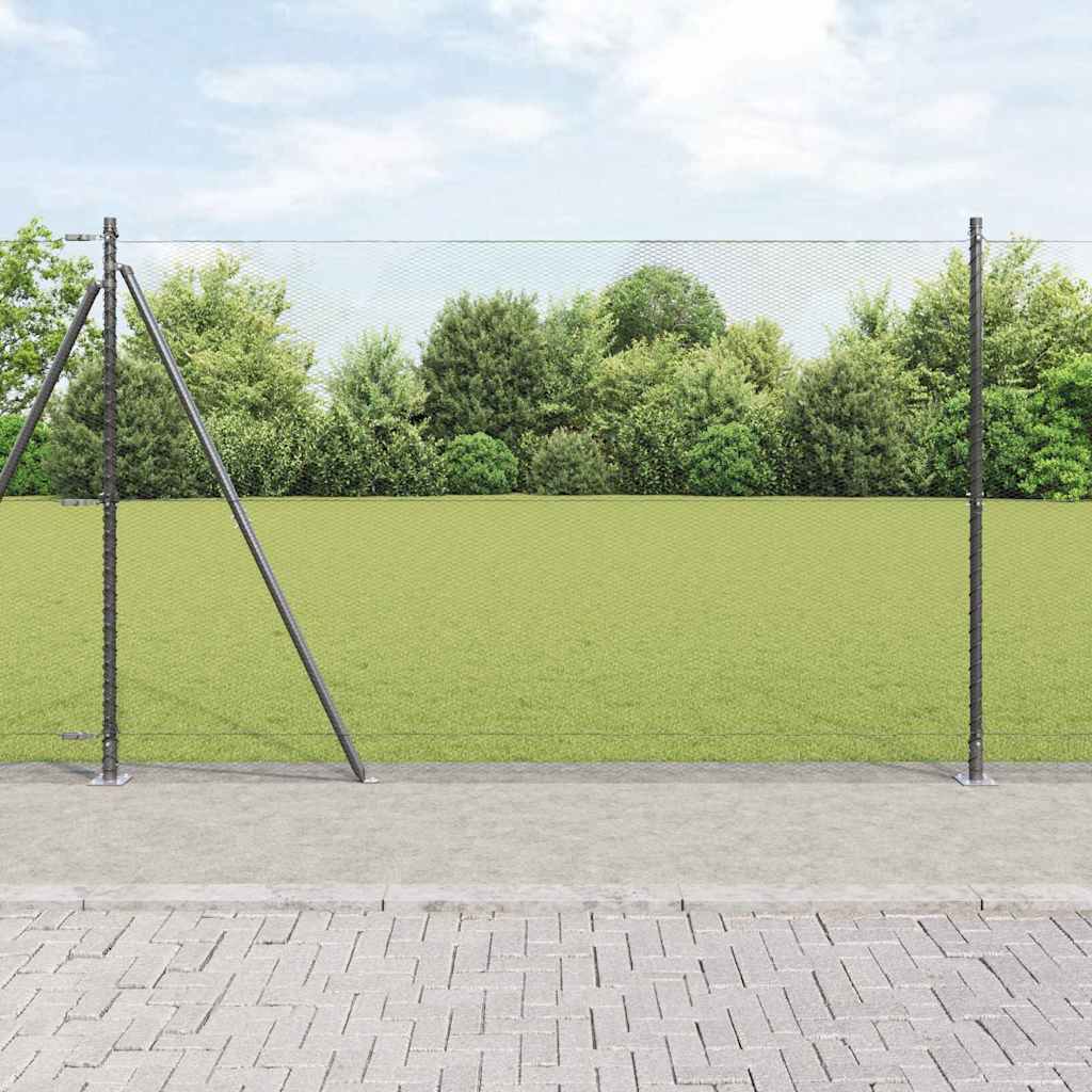 vidaXL Hexagon Hek Groen 0.4x10 m Staal