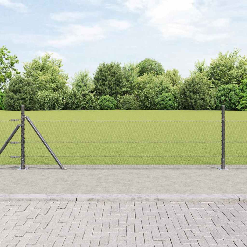 vidaXL Hexagon Hek Groen 0.4x10 m Staal