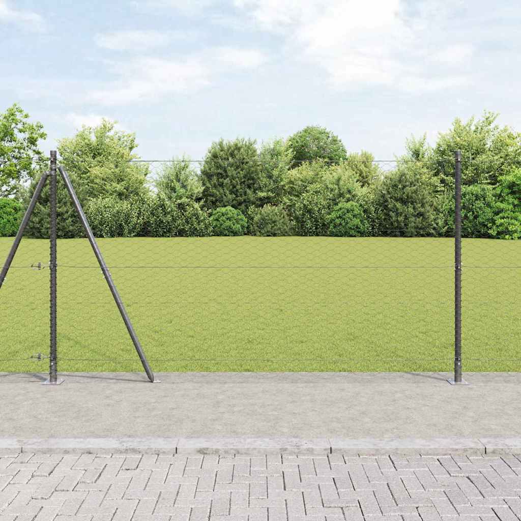 vidaXL Hexagon Hek Groen 0.4x10 m Staal