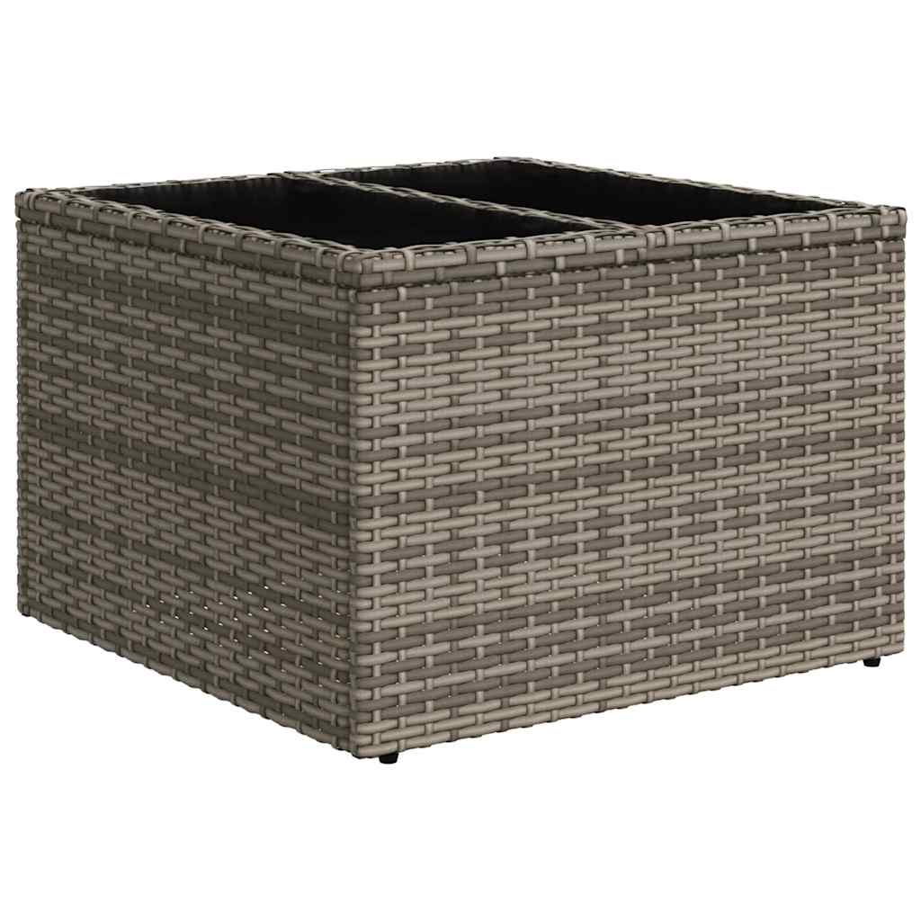vidaXL Tuin Sofa Set 5 st 4-Aantal zitplaatsen Grijs en Marineblauw