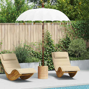 Balinese Parasol Crème 180-190 cm Katoen, massief hout