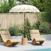 Balinese Parasol Crème 180-190 cm Katoen, massief hout