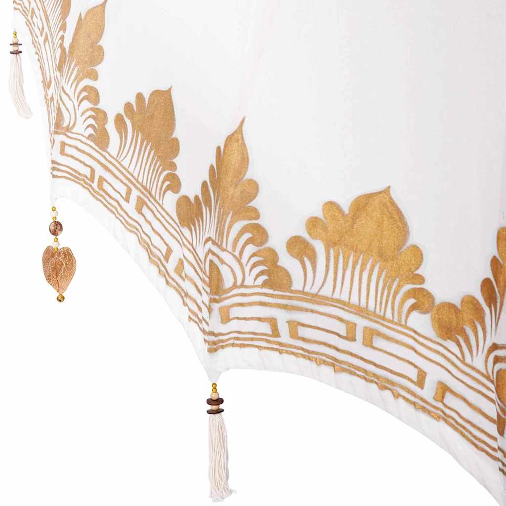 Balinese Parasol Crème 180-190 cm Katoen, massief hout