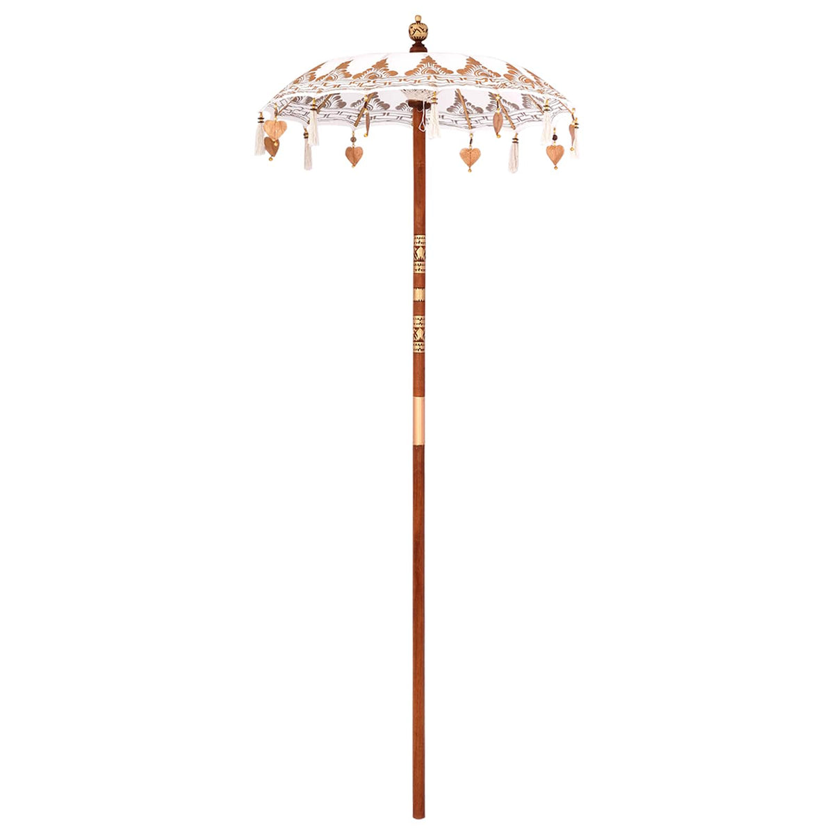 Balinese Parasol Crème 95-100 cm Katoen, massief hout