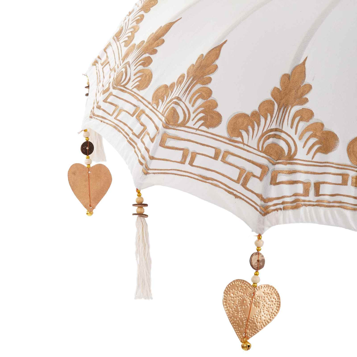 Balinese Parasol Crème 95-100 cm Katoen, massief hout