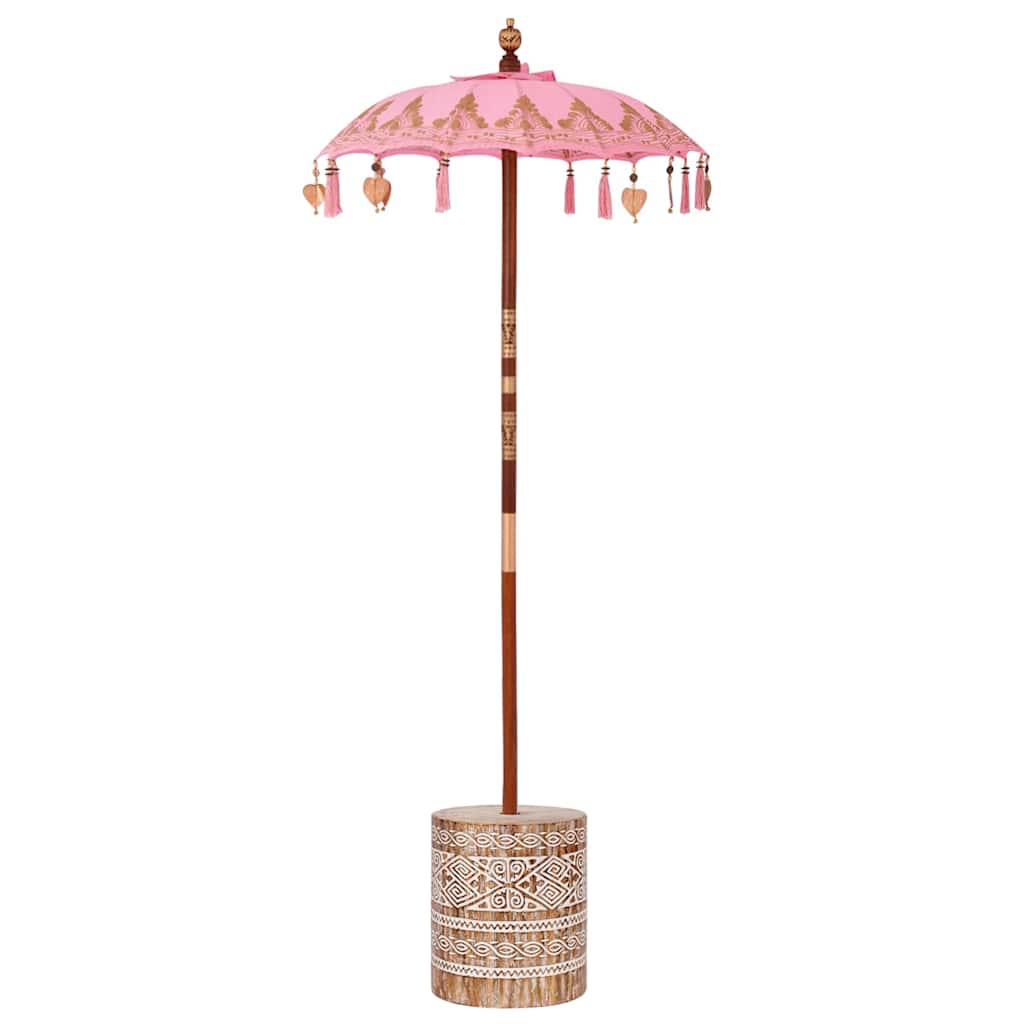 Parasol met Basis 250 cm Katoen, Hout