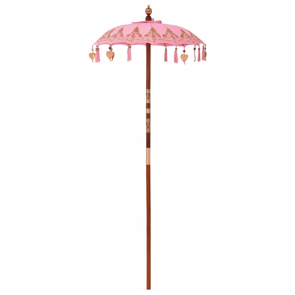 Parasol met Basis 250 cm Katoen, Hout
