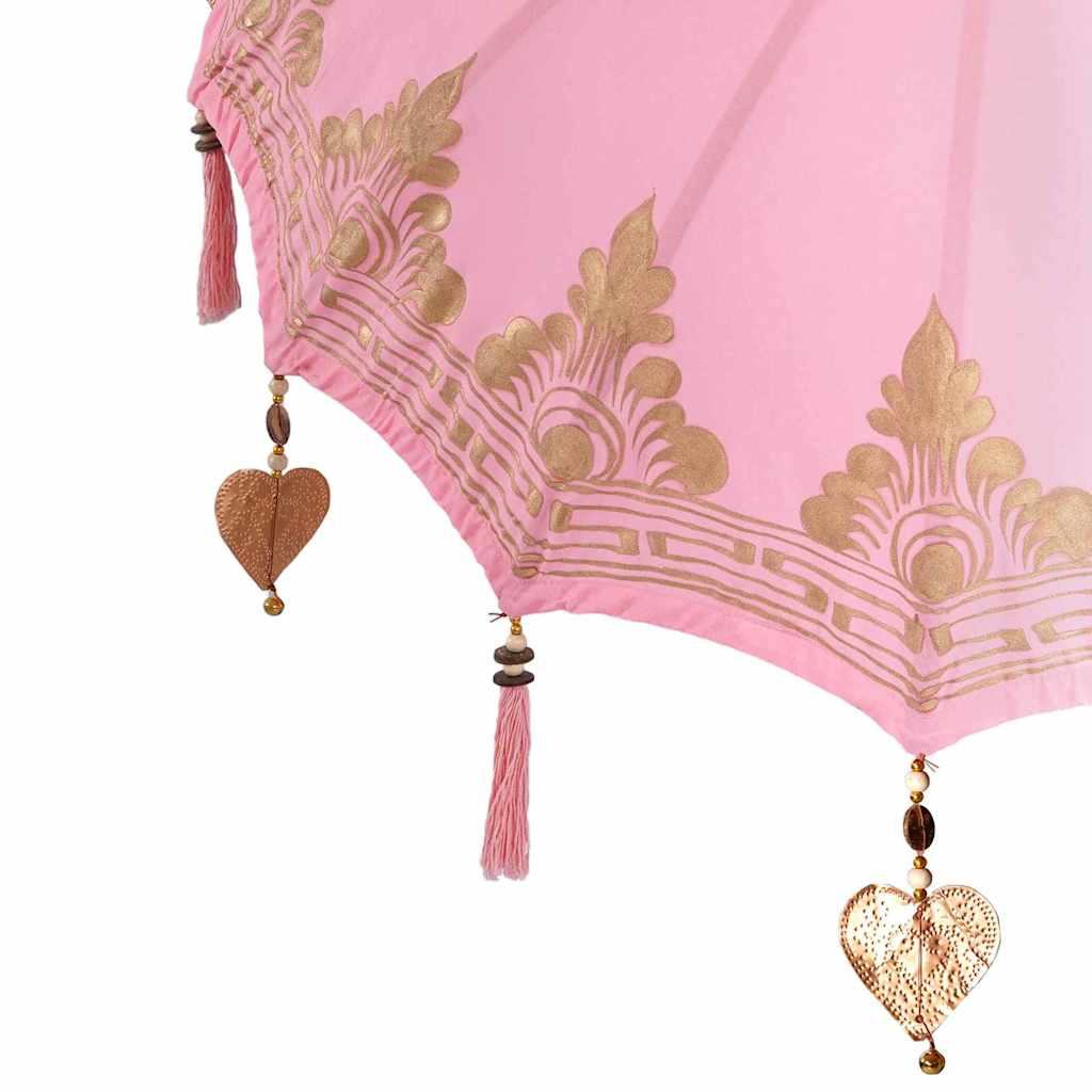 Parasol met Basis 250 cm Katoen, Hout
