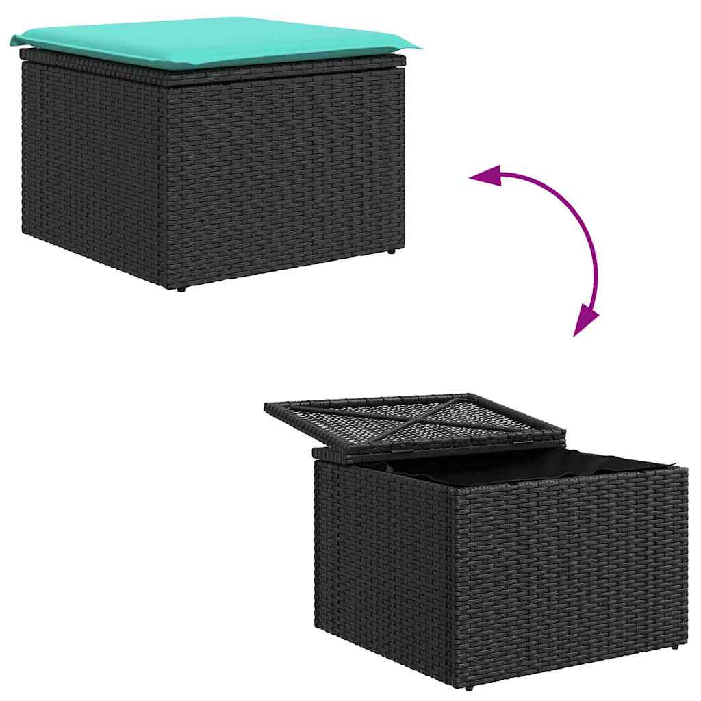 vidaXL Tuin Sofa Set 6 st Bruin poly rattan
