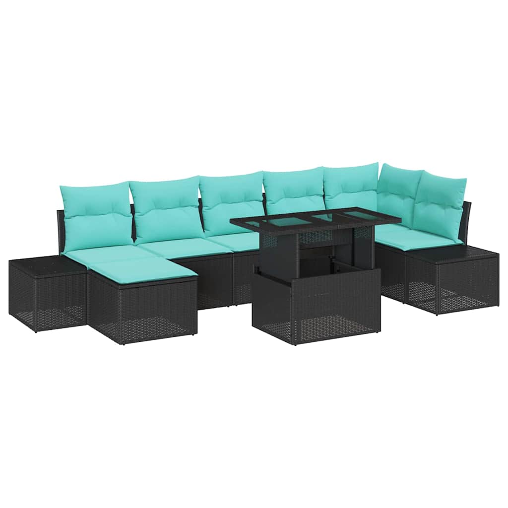 vidaXL Tuin Sofa Set 8 st Bruin poly rattan