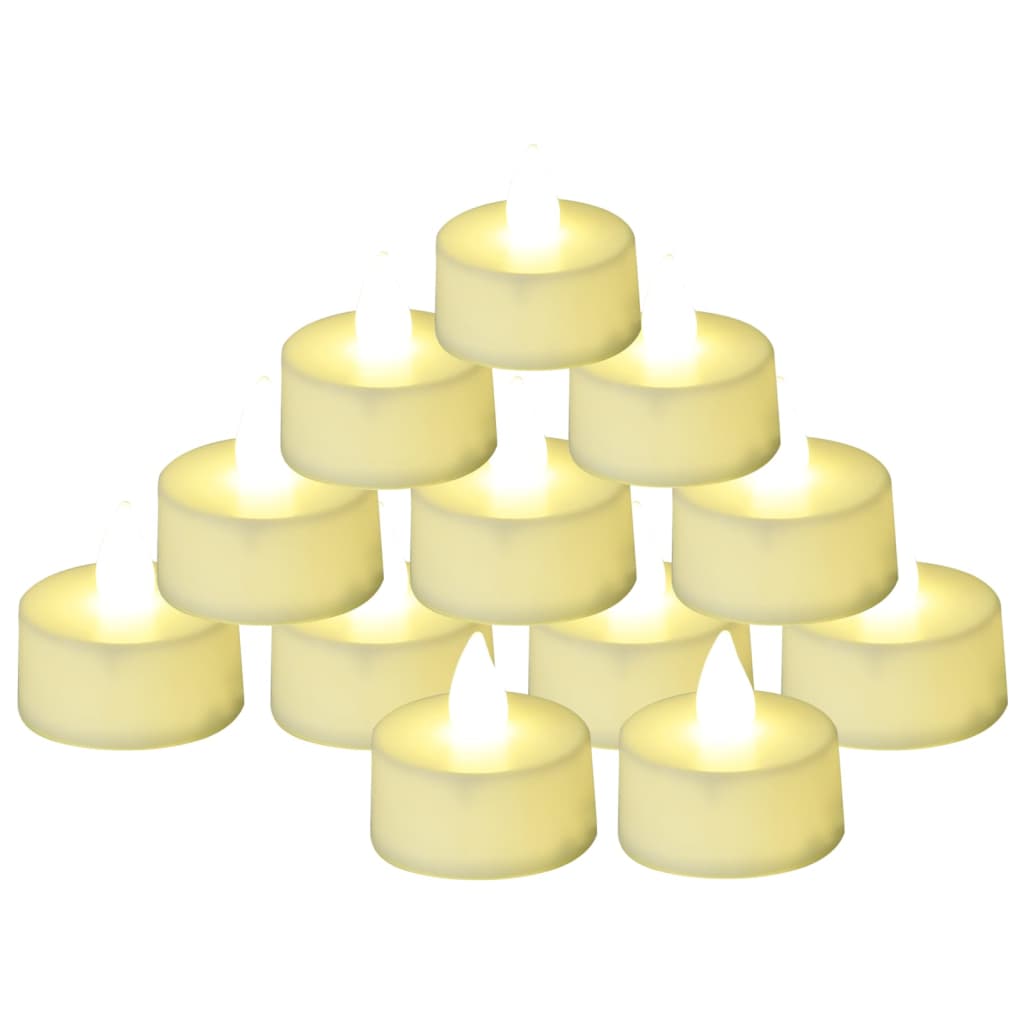 vidaXL Theelichtjes 20 st LED vlamloos elektrisch warmwit