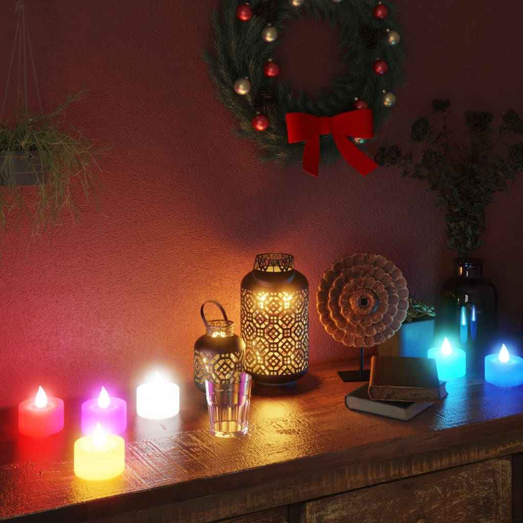 vidaXL Theelichtjes 20 st LED vlamloos elektrisch warmwit