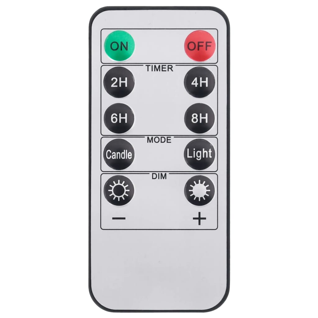 vidaXL 5-delige Kaarsenset met afstandsbediening LED warmwit
