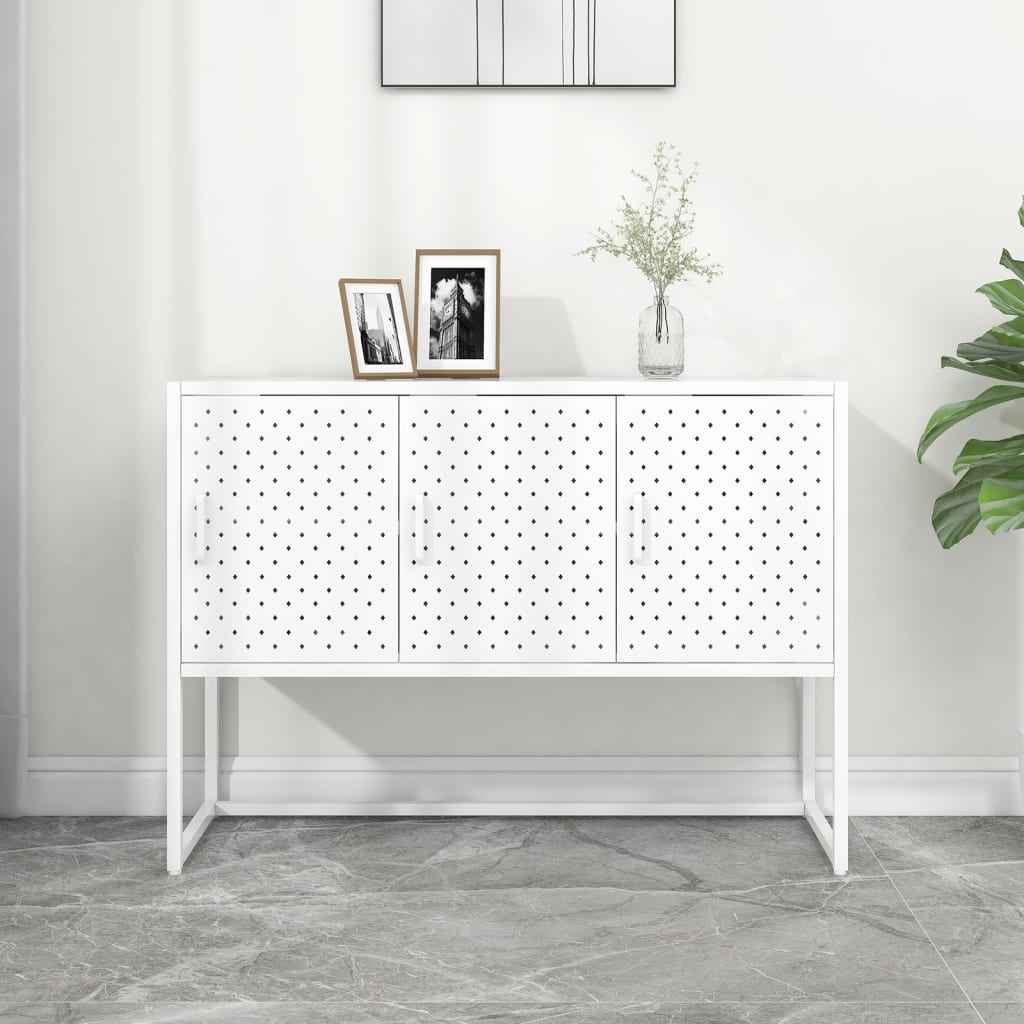 vidaXL Dressoir 105x35x75 cm staal zwart