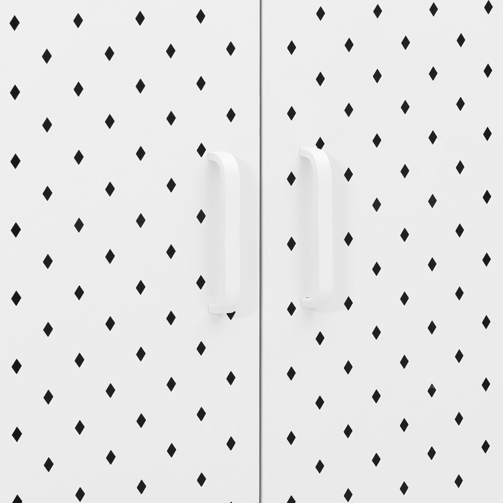 vidaXL Hoge kast 80x35x135 cm staal zwart