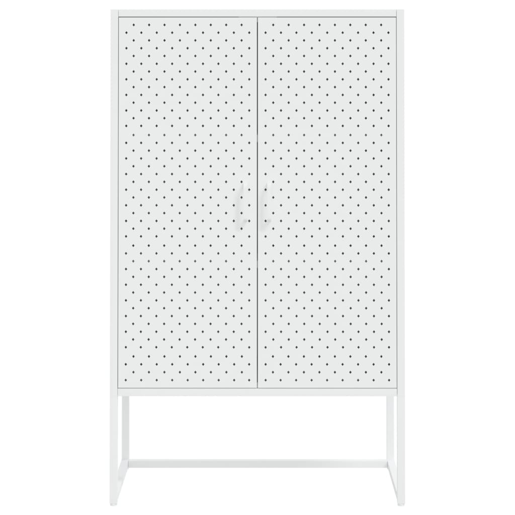 vidaXL Hoge kast 80x35x135 cm staal zwart