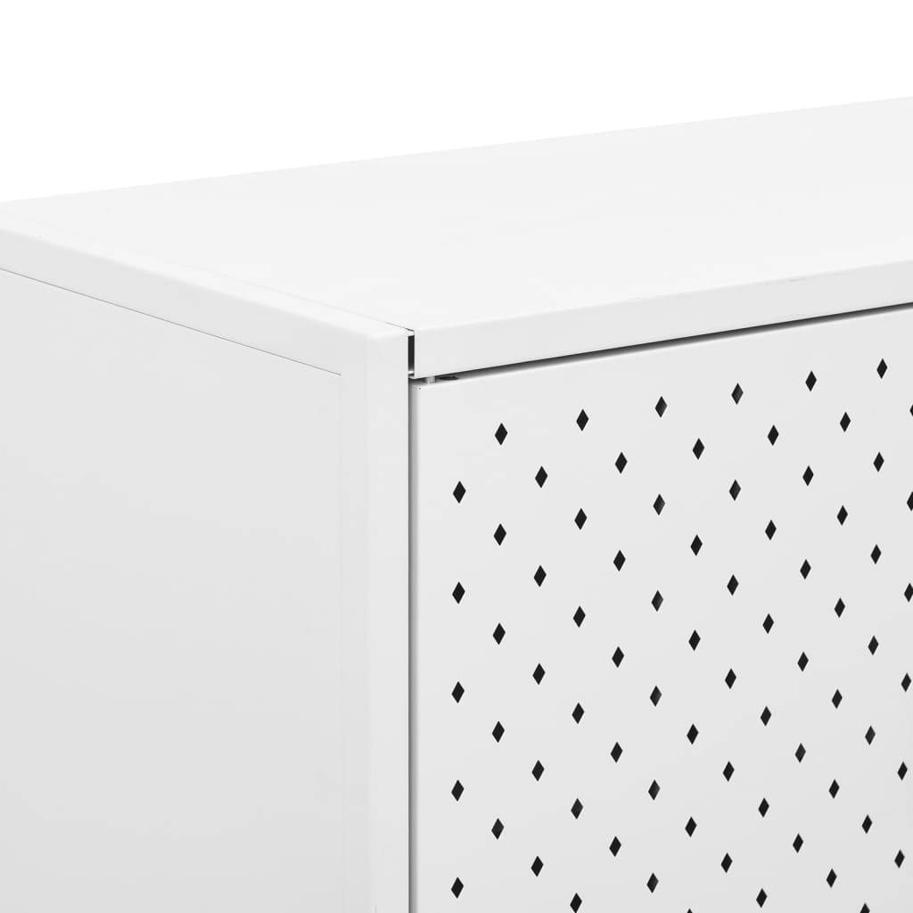 vidaXL Hoge kast 80x35x135 cm staal zwart