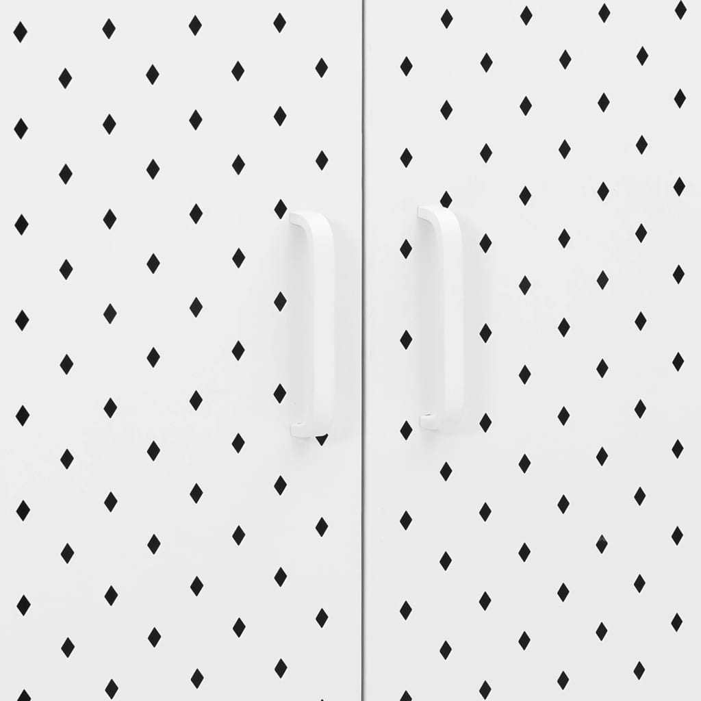 vidaXL Hoge kast 80x35x135 cm staal zwart