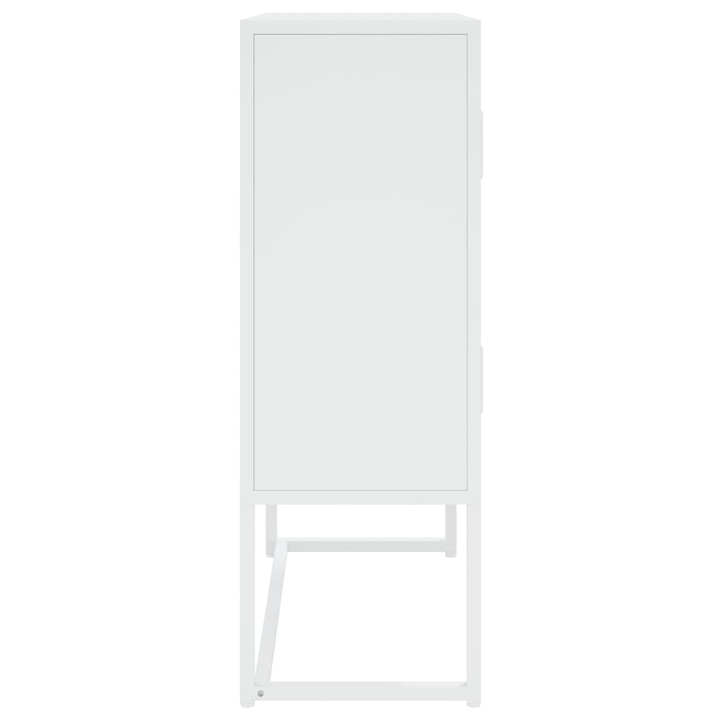 vidaXL Hoge kast 80x35x135 cm staal zwart