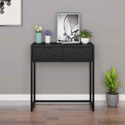 vidaXL Wandtafel 72x35x75 cm staal zwart