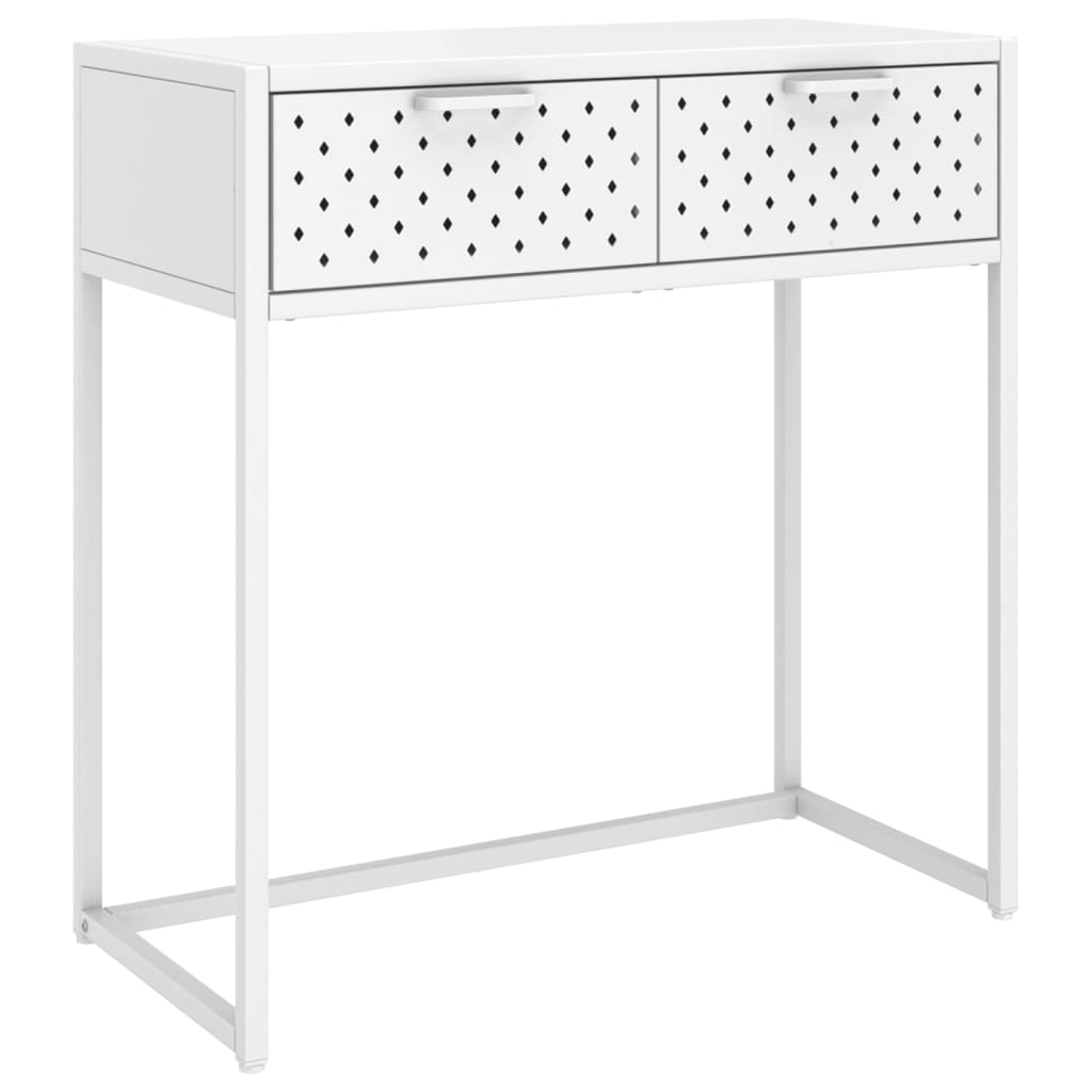 vidaXL Wandtafel 72x35x75 cm staal zwart