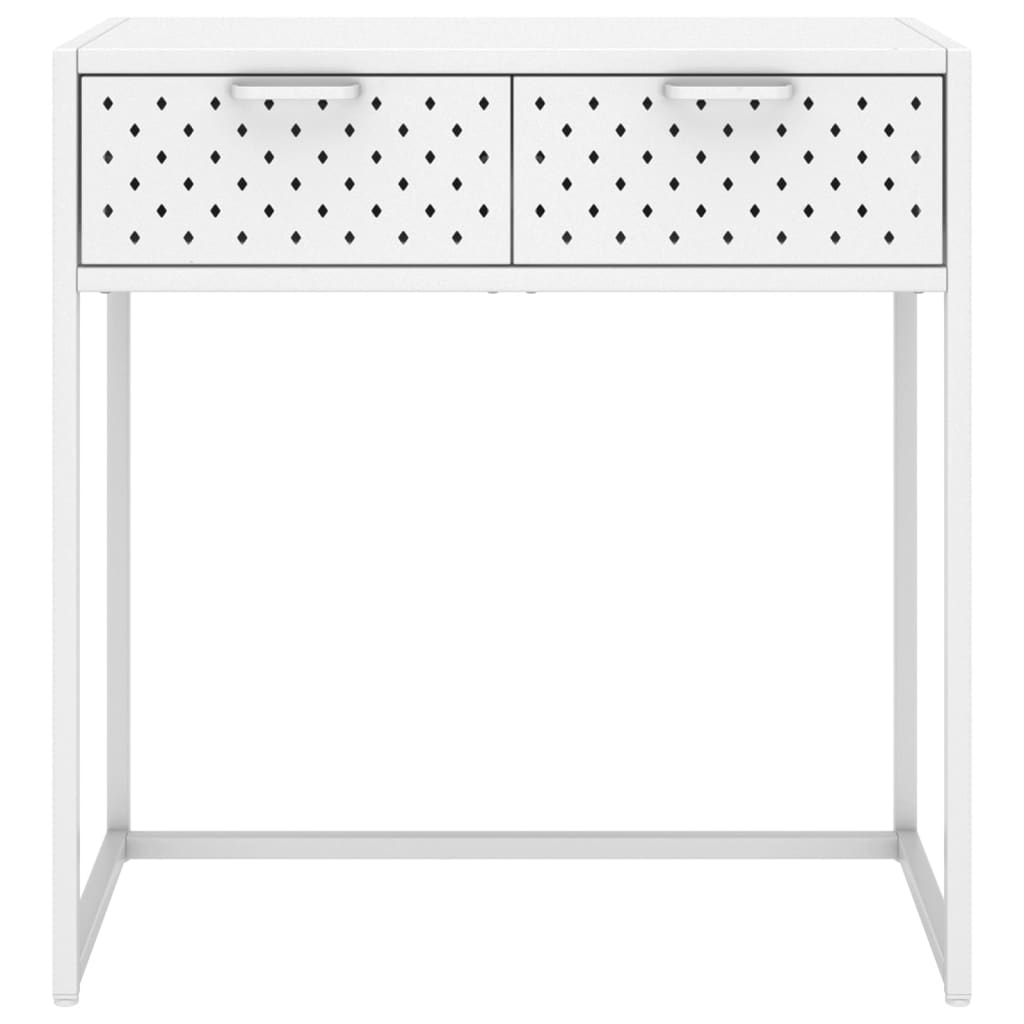 vidaXL Wandtafel 72x35x75 cm staal zwart