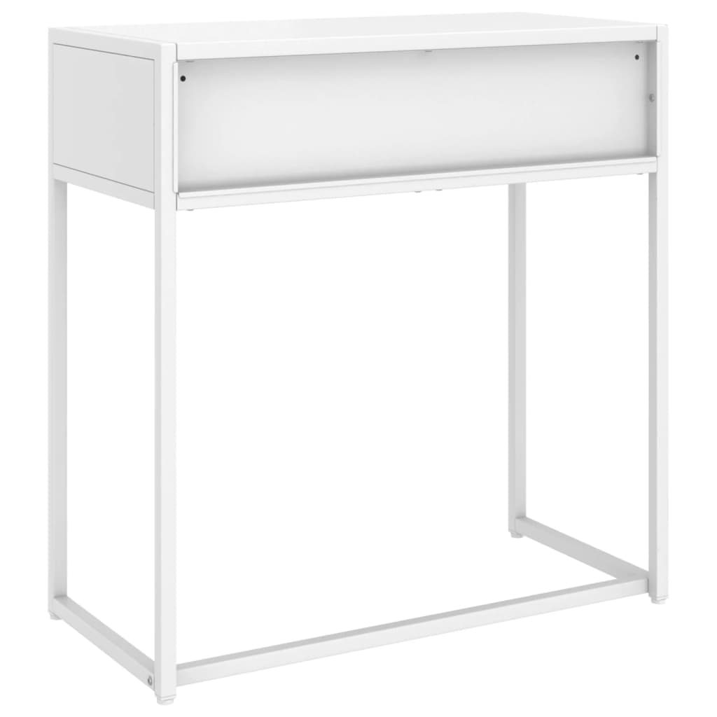vidaXL Wandtafel 72x35x75 cm staal zwart