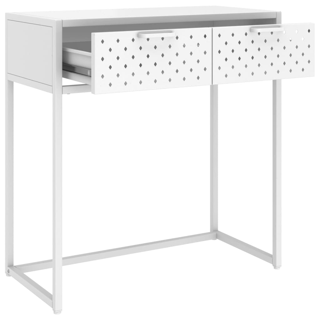 vidaXL Wandtafel 72x35x75 cm staal zwart