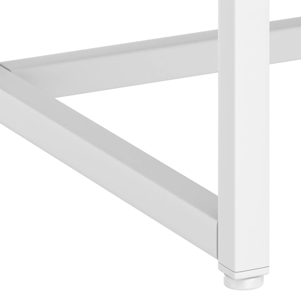 vidaXL Wandtafel 72x35x75 cm staal zwart