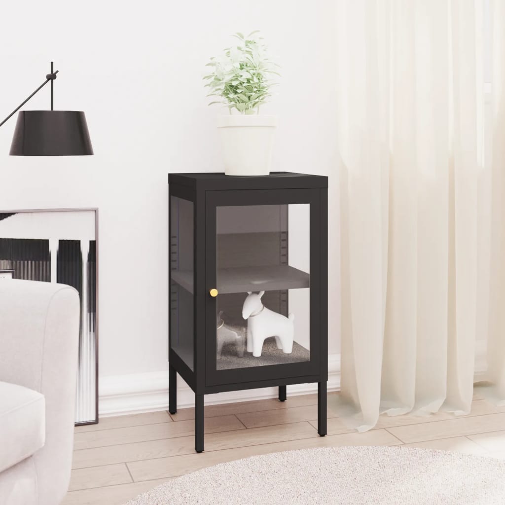 vidaXL Sideboard 38x35x70 cm Metal and Glass