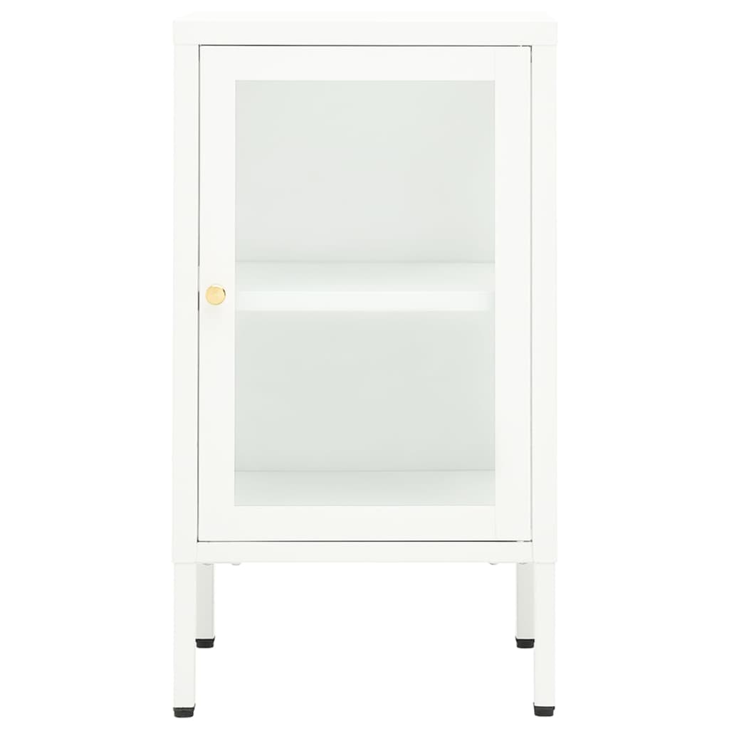 vidaXL Sideboard 38x35x70 cm Metal and Glass