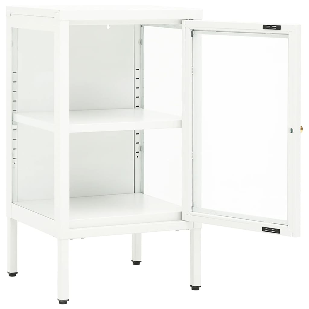 vidaXL Sideboard 38x35x70 cm Metal and Glass