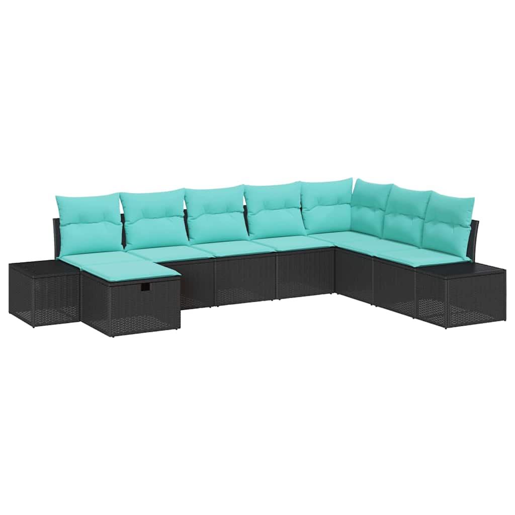vidaXL Tuin Sofa Set 8 st Bruin poly rattan
