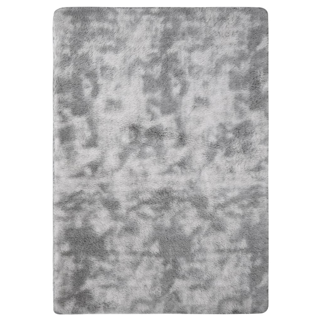 vidaXL Vloerkleed shaggy 170x120 cm grijs