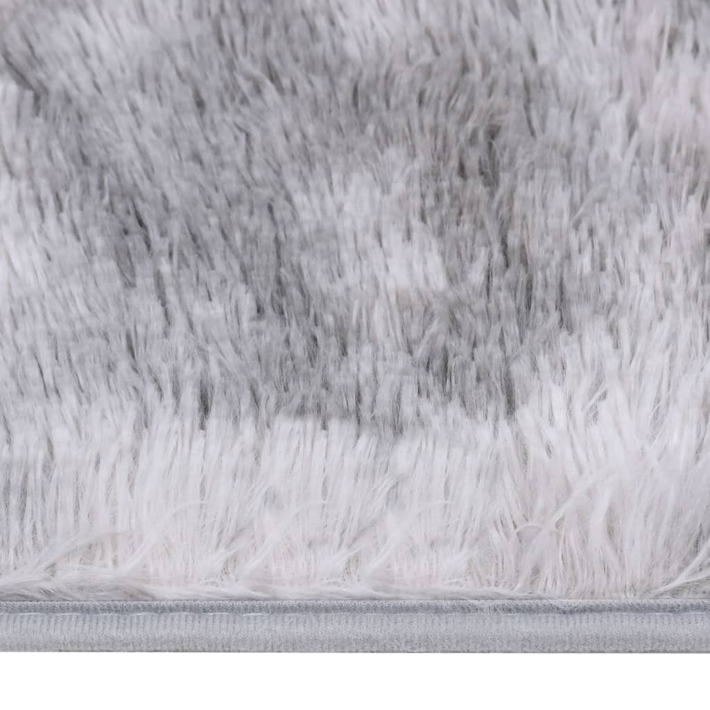 vidaXL Vloerkleed shaggy 170x120 cm grijs