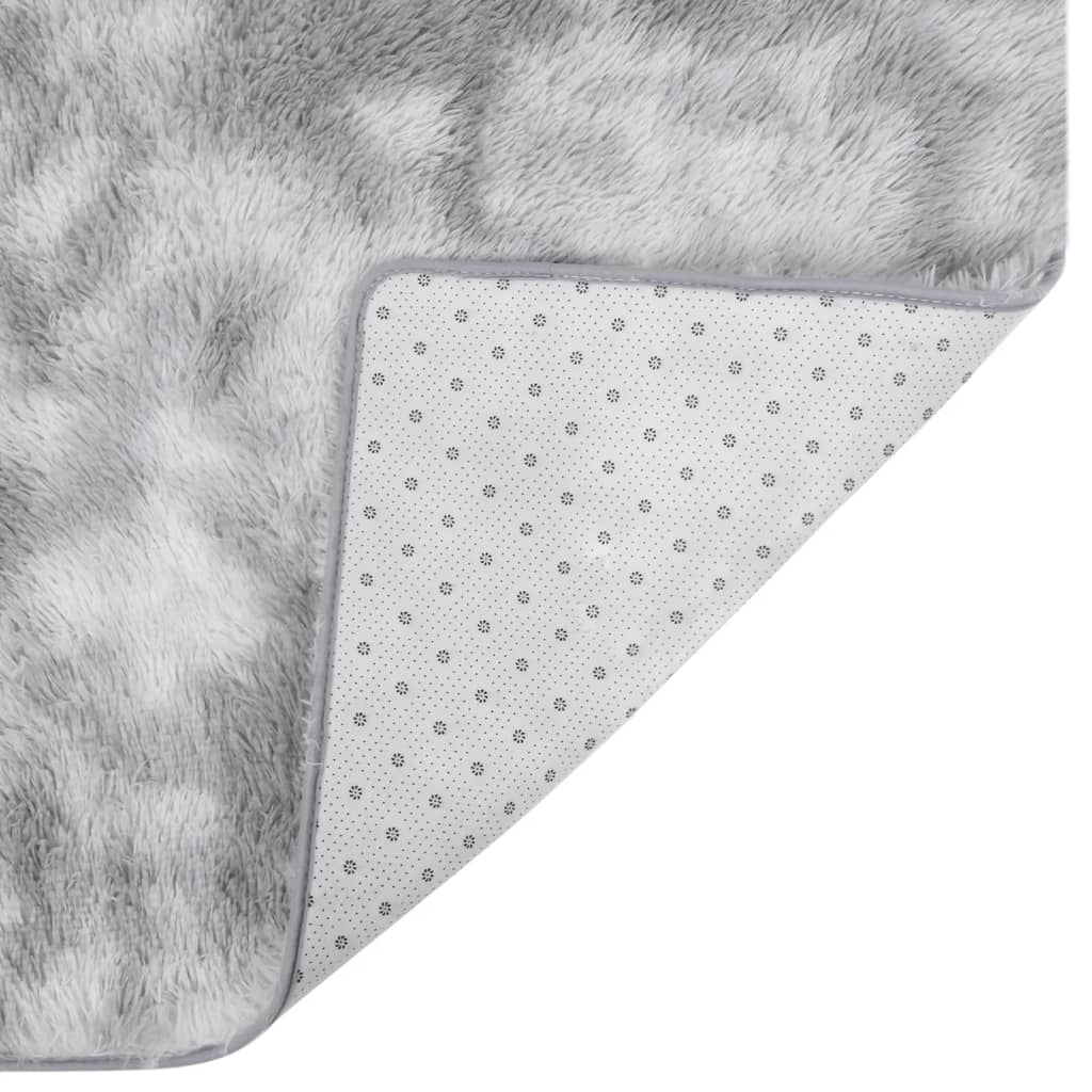 vidaXL Vloerkleed shaggy 170x120 cm grijs