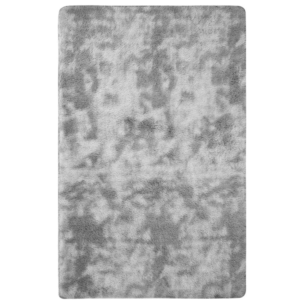 vidaXL Vloerkleed shaggy 170x120 cm grijs