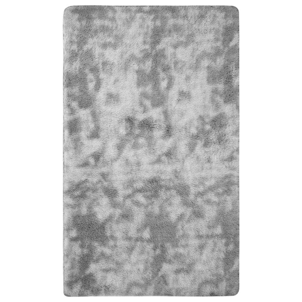 vidaXL Vloerkleed shaggy 170x120 cm grijs