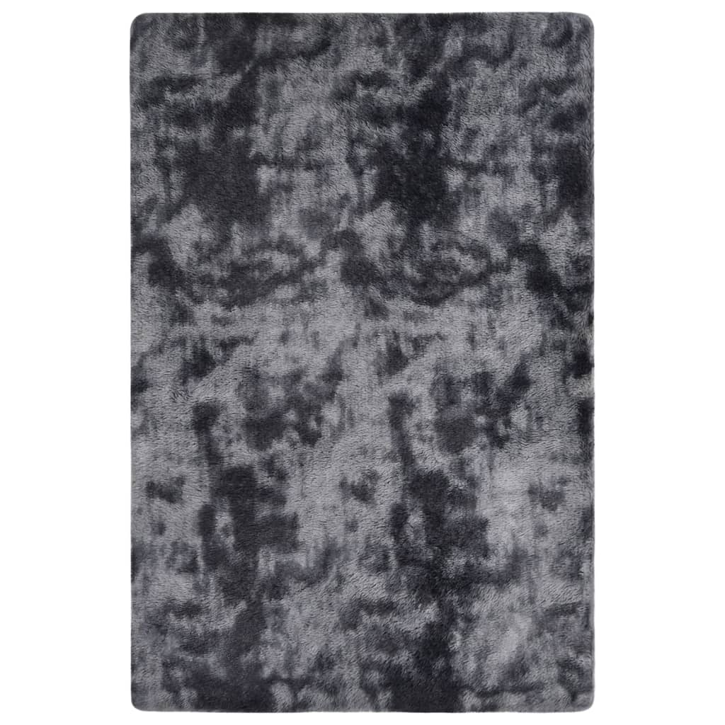 vidaXL Vloerkleed shaggy 170x120 cm grijs
