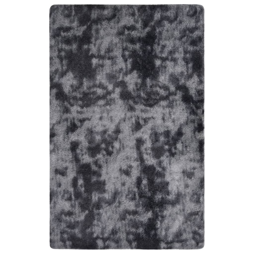 vidaXL Vloerkleed shaggy 170x120 cm grijs