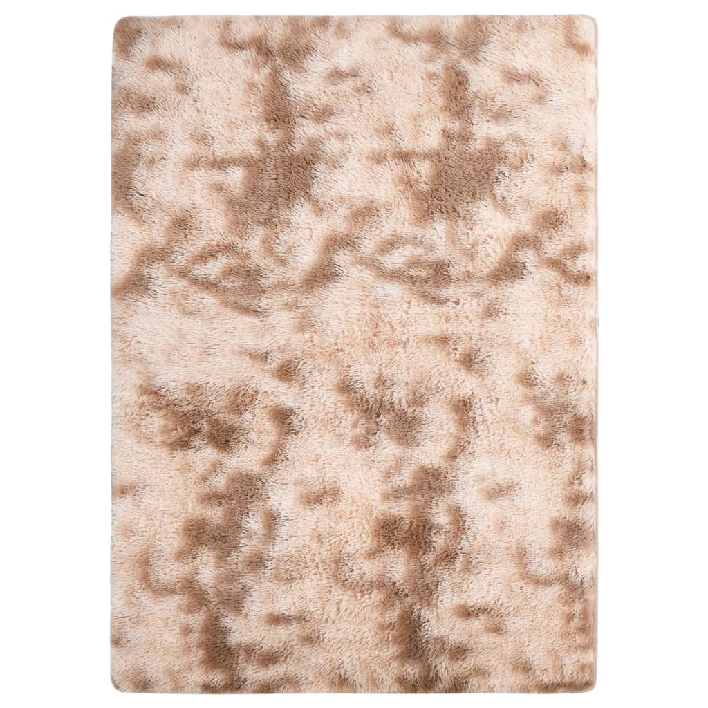 vidaXL Vloerkleed shaggy 170x120 cm grijs